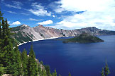 Crater Lake National Park, Oregon - Wizard Island is a cinder cone